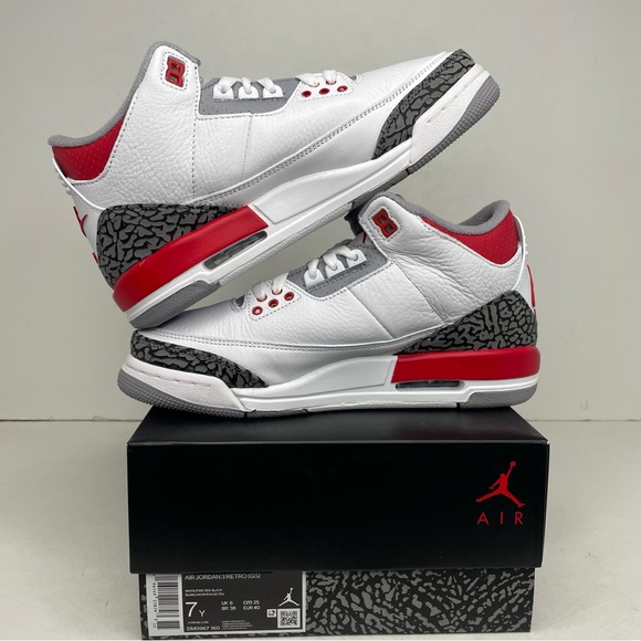 Nike Air Jordan 3 Retro GS “Fire Red” NEW 2022 - Picture 3 of 4